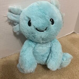 Spark Create Imagine Axolotl Baby Plush Toy 9" Stuffed Animal Rattle Blue